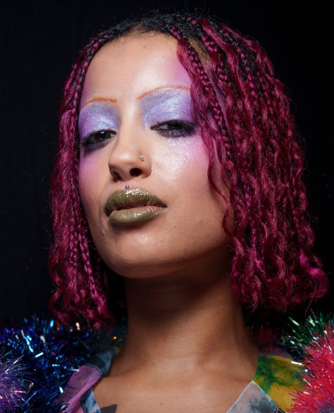 2026 Makeup trends scifi metallic eye shadow and lipstick